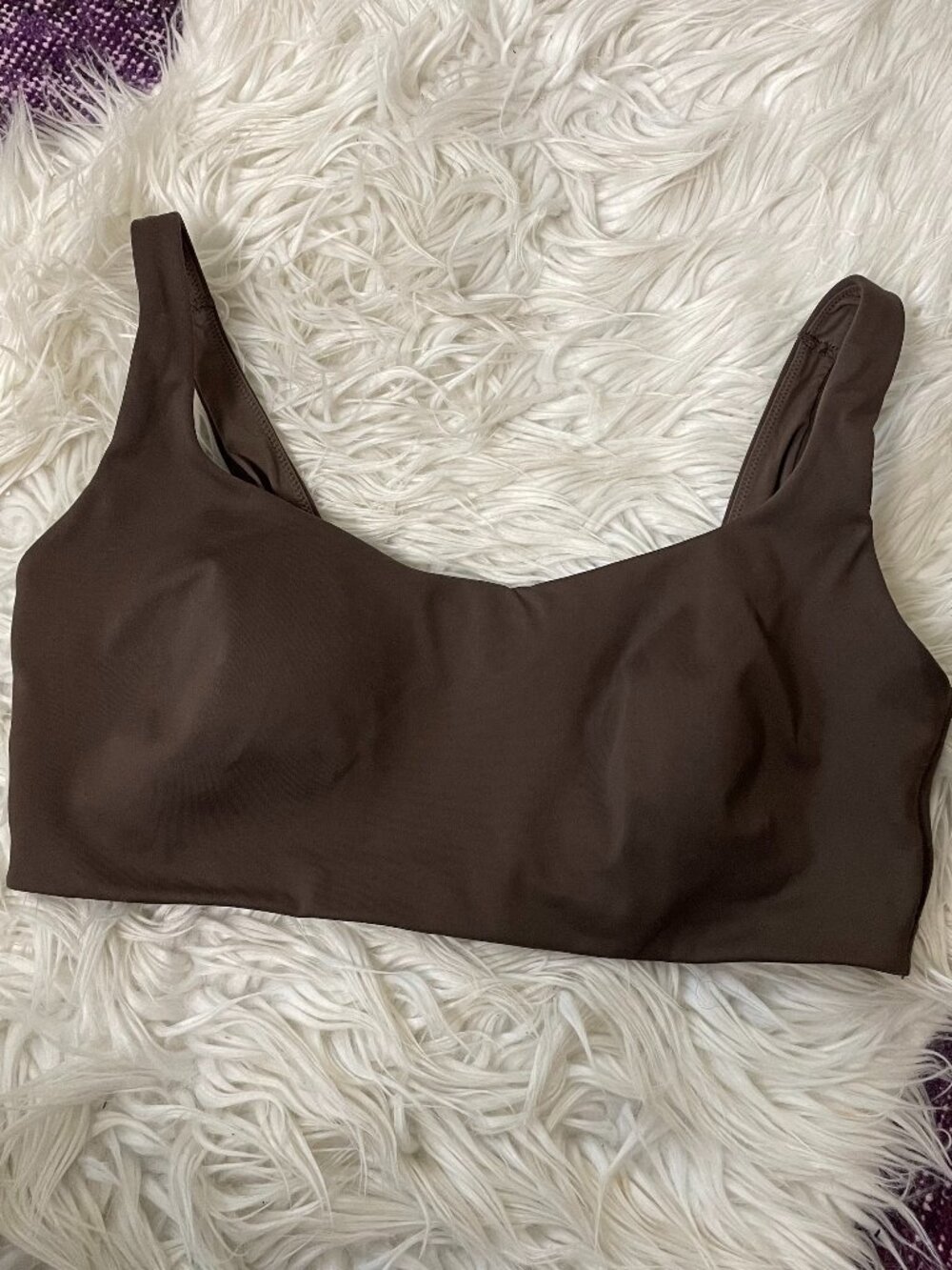 Nike x Skims dark brown sports bra M medium
